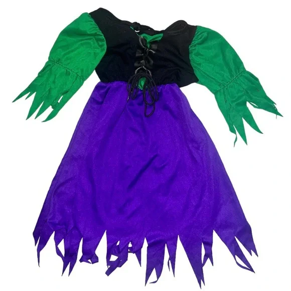Toddler Storybook Witch Halloween Costume, Size 2T-4T, Witch Dress and Witch Hat - Picture 3 of 16